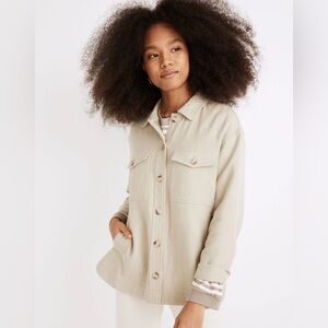 Madewell | Waffleback Branner‎ Shirt-Jacket | Faded Seagrass | Women’s Size XS